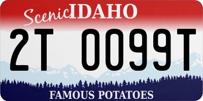 ID license plate 2T0099T