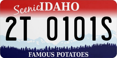 ID license plate 2T0101S