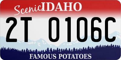 ID license plate 2T0106C
