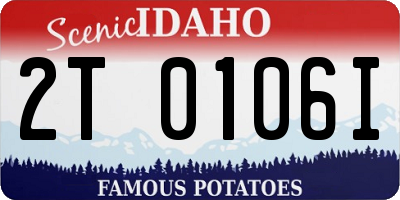 ID license plate 2T0106I