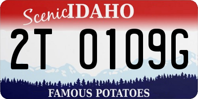ID license plate 2T0109G