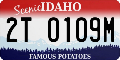 ID license plate 2T0109M