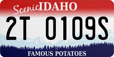 ID license plate 2T0109S