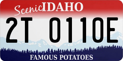 ID license plate 2T0110E