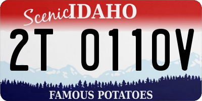ID license plate 2T0110V