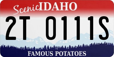 ID license plate 2T0111S