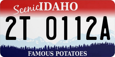 ID license plate 2T0112A