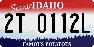 ID license plate 2T0112L