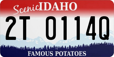 ID license plate 2T0114Q