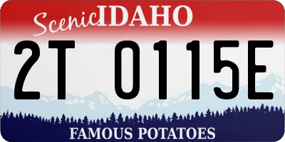 ID license plate 2T0115E