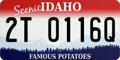 ID license plate 2T0116Q