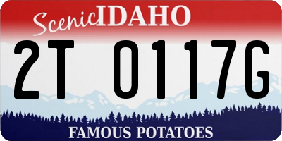 ID license plate 2T0117G