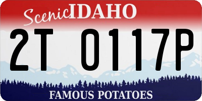 ID license plate 2T0117P