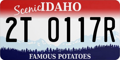 ID license plate 2T0117R