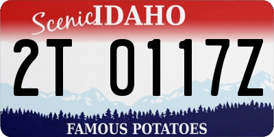 ID license plate 2T0117Z