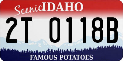 ID license plate 2T0118B