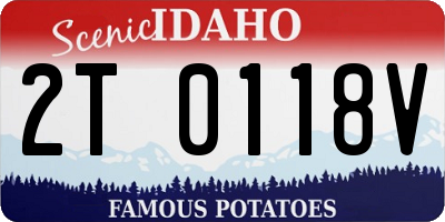 ID license plate 2T0118V