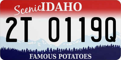 ID license plate 2T0119Q