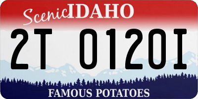 ID license plate 2T0120I