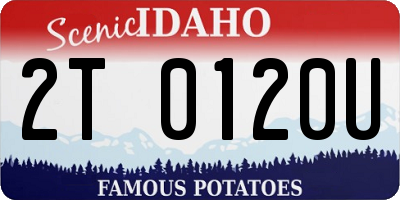 ID license plate 2T0120U