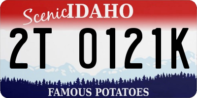 ID license plate 2T0121K