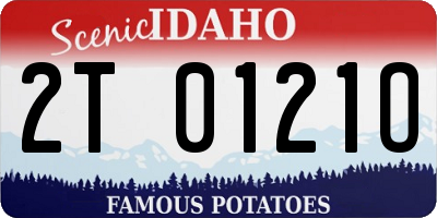 ID license plate 2T0121O