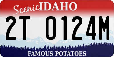 ID license plate 2T0124M