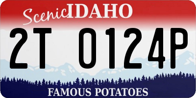 ID license plate 2T0124P