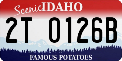 ID license plate 2T0126B