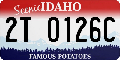 ID license plate 2T0126C