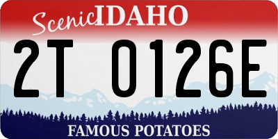 ID license plate 2T0126E