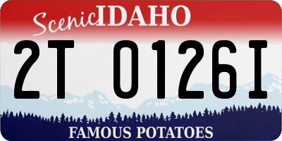 ID license plate 2T0126I