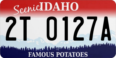 ID license plate 2T0127A