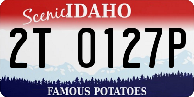 ID license plate 2T0127P