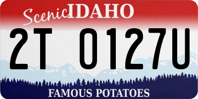 ID license plate 2T0127U