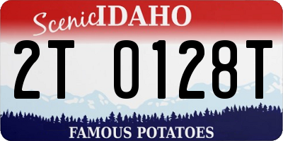 ID license plate 2T0128T