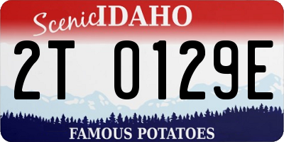 ID license plate 2T0129E