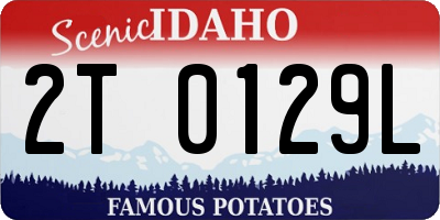 ID license plate 2T0129L