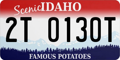 ID license plate 2T0130T