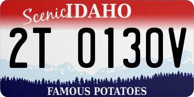 ID license plate 2T0130V