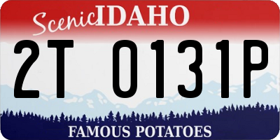 ID license plate 2T0131P