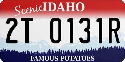 ID license plate 2T0131R