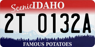 ID license plate 2T0132A