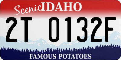 ID license plate 2T0132F
