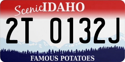 ID license plate 2T0132J