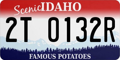 ID license plate 2T0132R