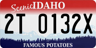 ID license plate 2T0132X