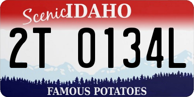 ID license plate 2T0134L