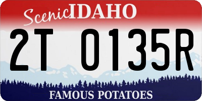 ID license plate 2T0135R