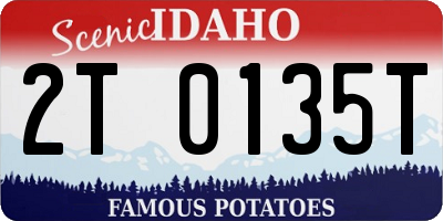 ID license plate 2T0135T